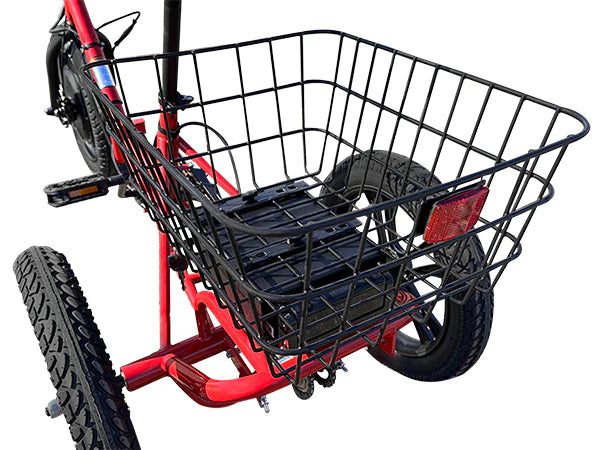 Liberty Trike Adult Folding E-trike Bike w/Lithium Battery and Basket