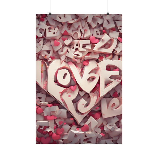 Indulge in Luxurious Love: Elevate Your Space with our Love Crazy Framed Poster