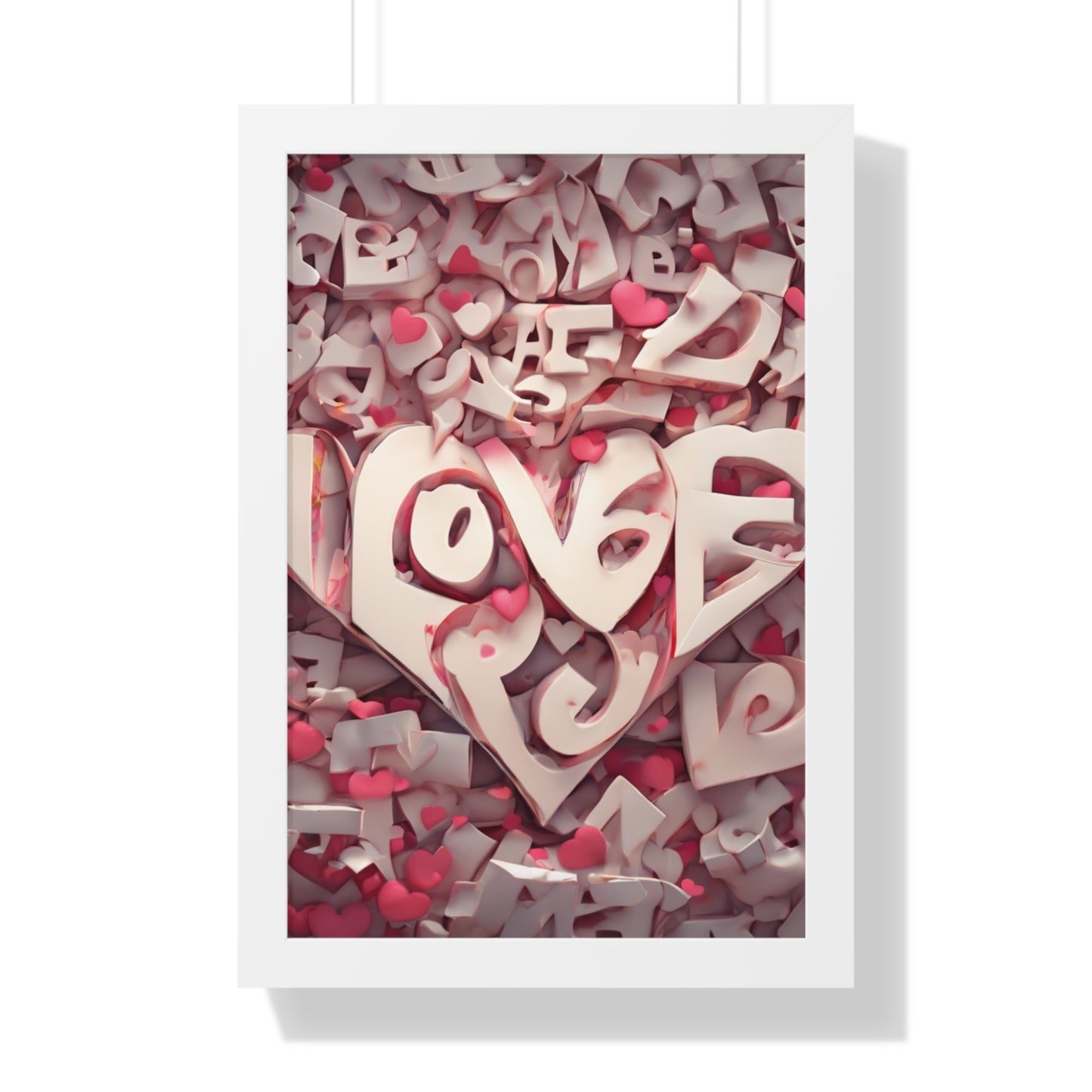 Embrace Love's Radiance Love Crazy Framed Poster