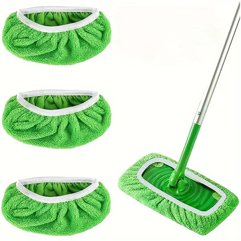 3pcs, Microfiber Cleaning Mop Replacement Pad Washable, Durable, Wet/Dry