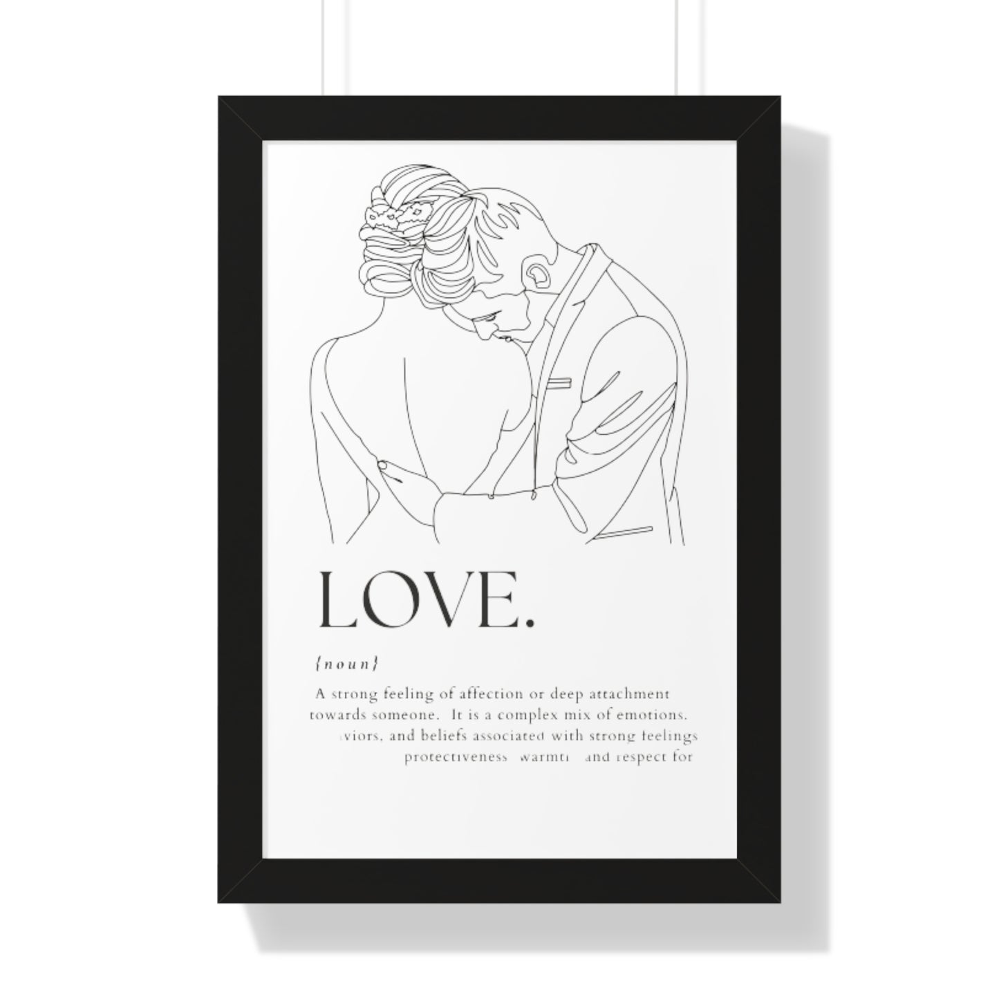 Embrace Love Framed Poster