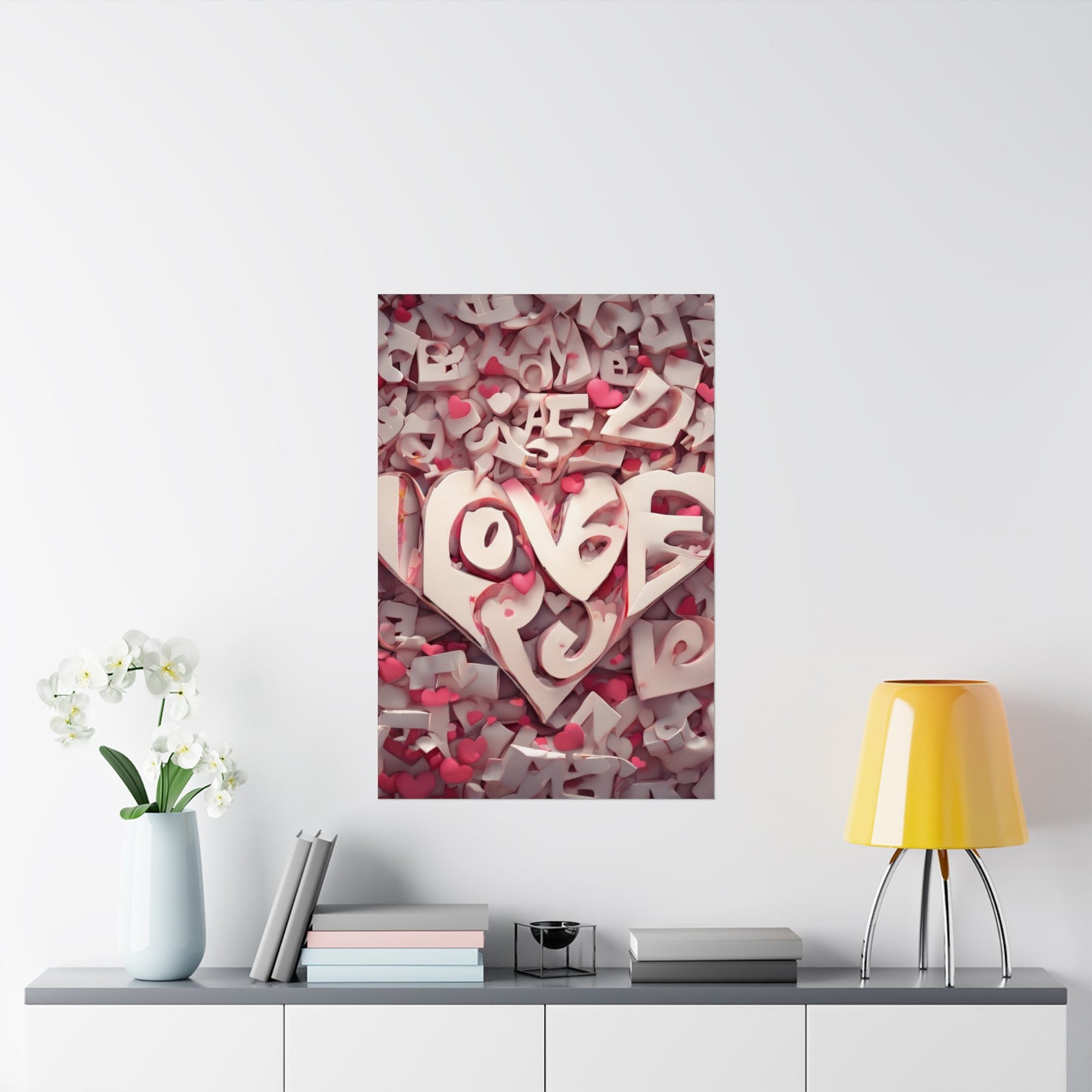 Indulge in Luxurious Love: Elevate Your Space with our Love Crazy Framed Poster