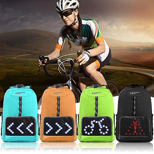 VUP Cycling Backpack with LED Signal Light Wireless Remote Controlled