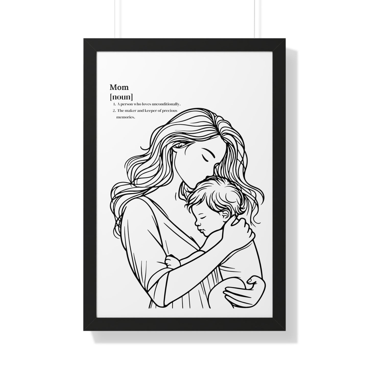 Cherish Every Moment: Mom Framed Poster