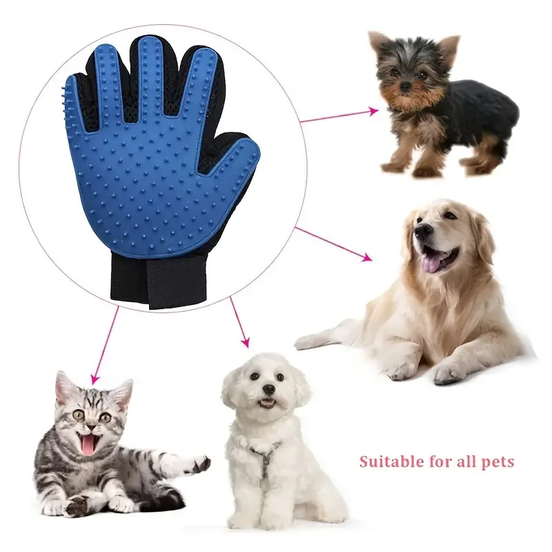 Ultimate Comfort: Gentle Pet Grooming Glove for Happy Dogs 1 Pair