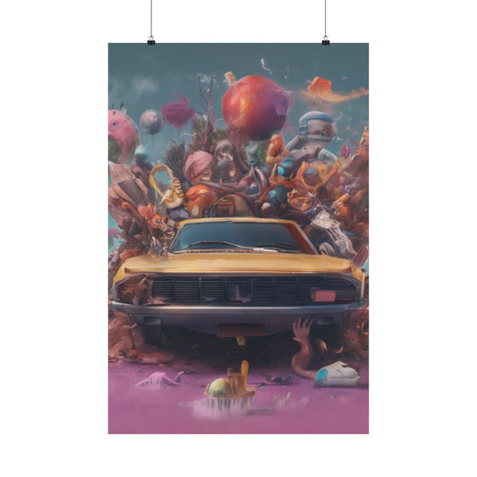 One Heck of a Ride Matte Vertical Posters
