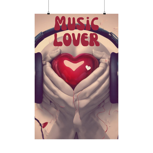 Music Lover Matte Vertical Posters
