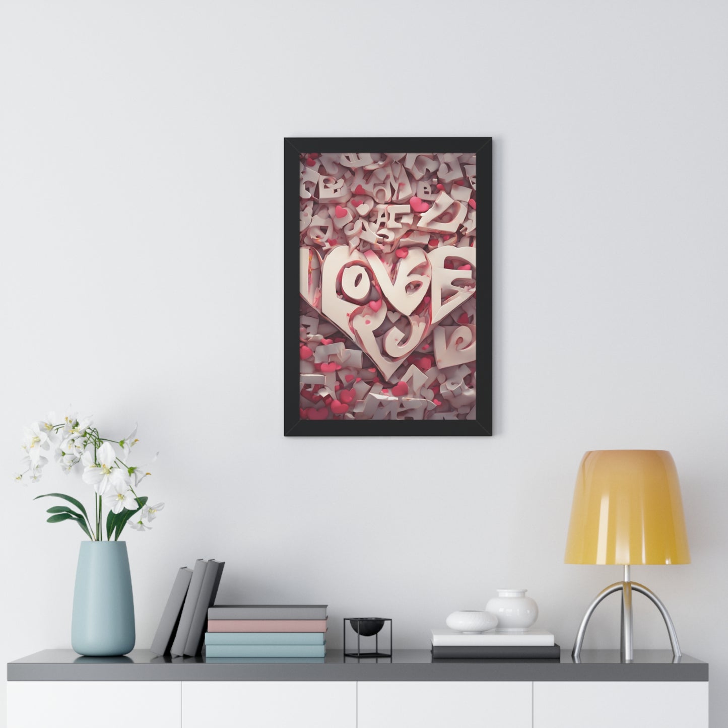 Embrace Love's Radiance Love Crazy Framed Poster