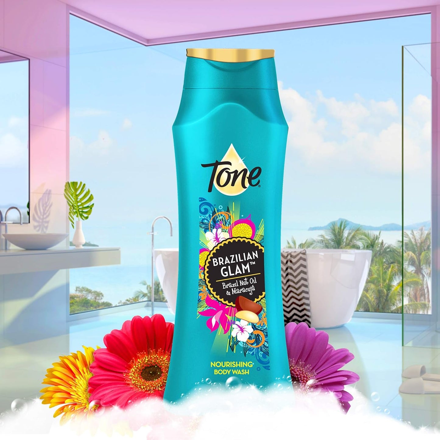 Tone Shower Gel (2) 16 Oz. Fragrance: Diamond Dust & Lotus Blossom