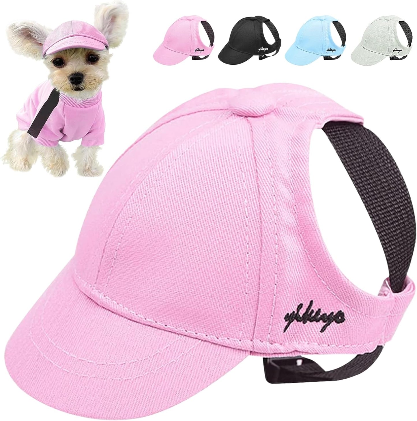 Dog Hat for Small Dogs & Dog Sunglasses Summer Baseball Cap Pet Puppy Visor