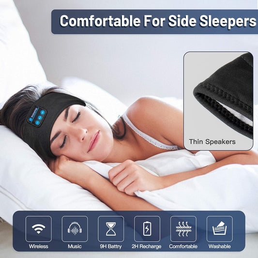 Sleep Headphones Bluetooth Sports Headband Wireless with Ultra-Thin HD Stereo Speakers