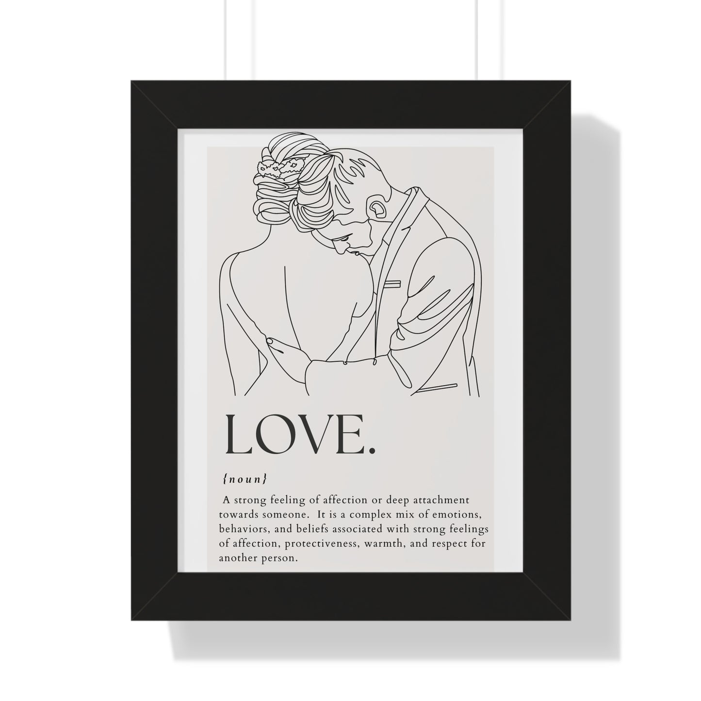 Embrace Love Framed Poster