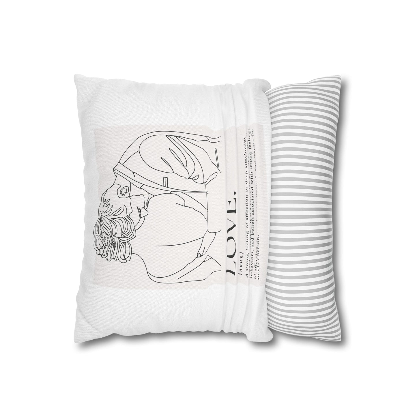 Embrace Love Spun Polyester Square Pillowcase