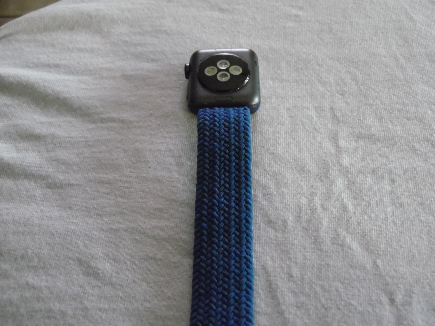 Blue Elastic Compatible with Apple Watches 38-40-44mm, Replacement Knit Band (Pre-Owned)