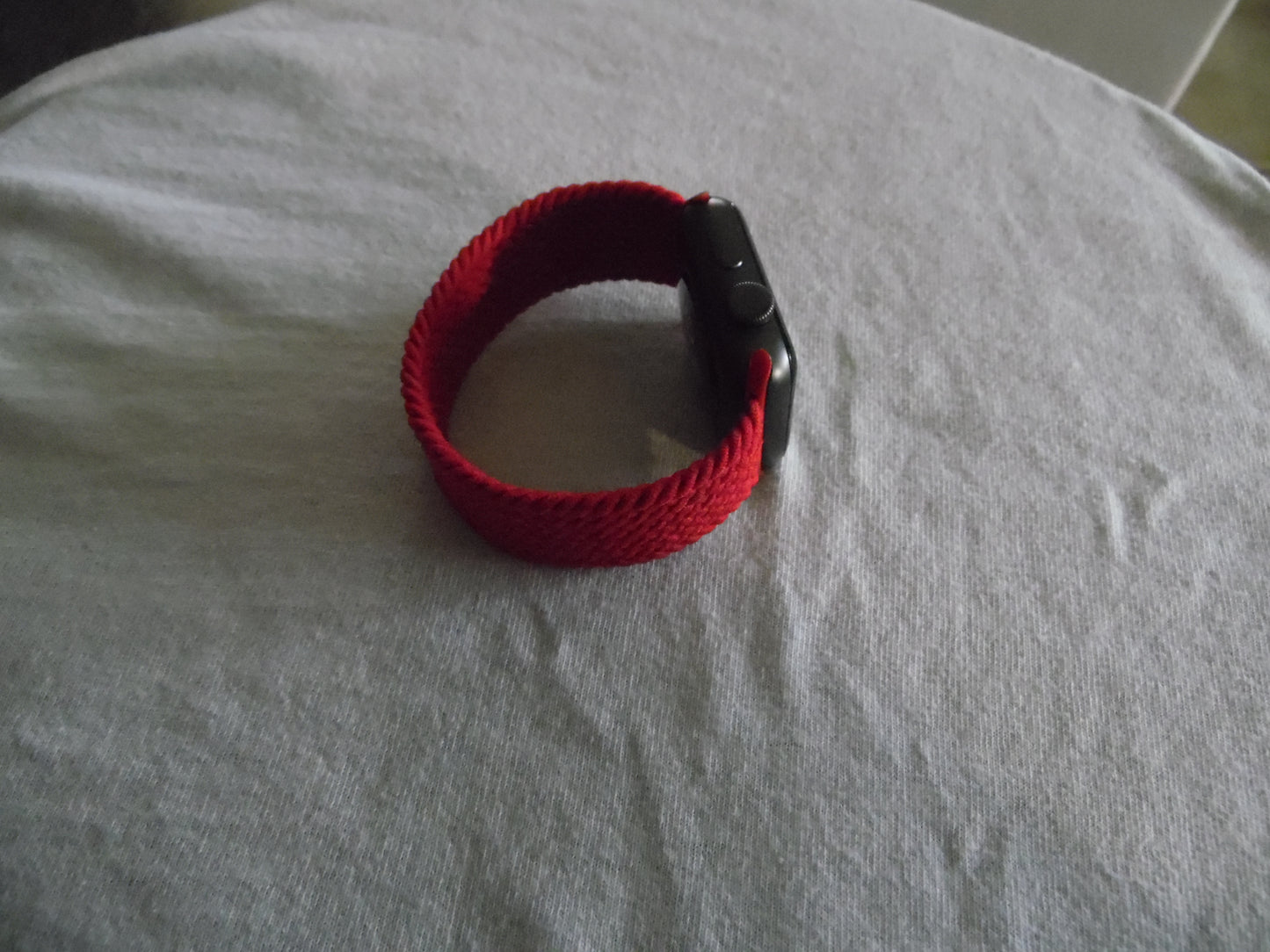 Red Elastic Compatible with Apple Watches 38-40-44mm Replacement Knit Band (Pre-Owned)