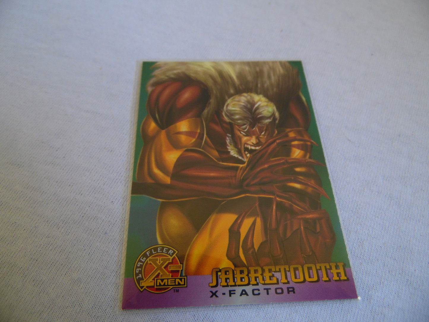 Vintage 1995 Trading Card Fleer Ultra X-Men Sabretooth X-Factor #18