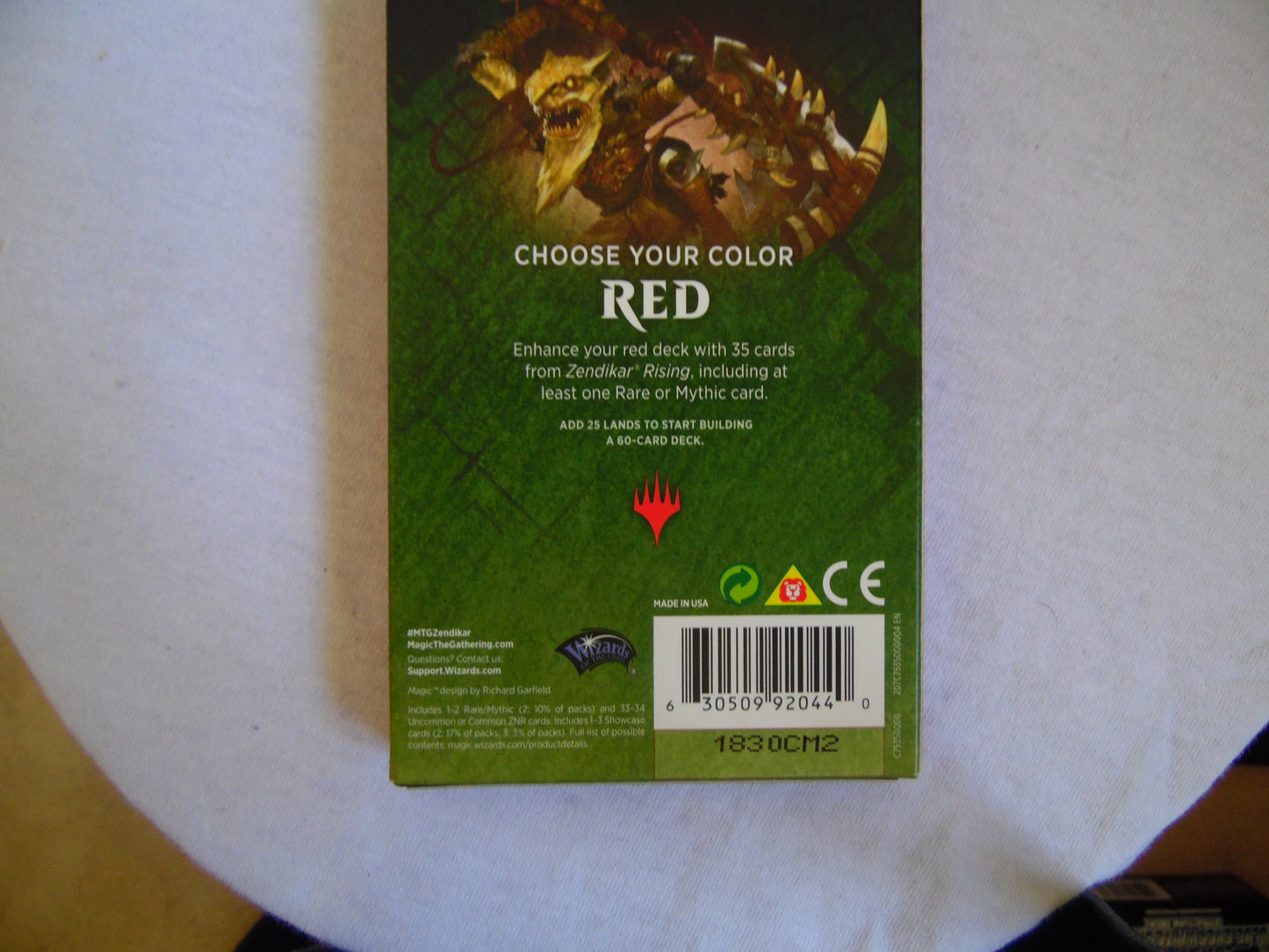 Magic The Gathering Zendikar Rising Red Theme Boosters & Core 2019 Booster Pack