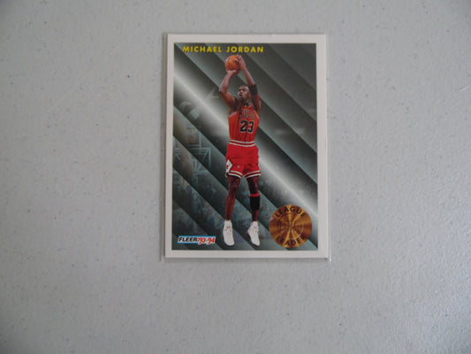 Vintage 1993-94 Michael Jordan Fleer League Leader Sports Card