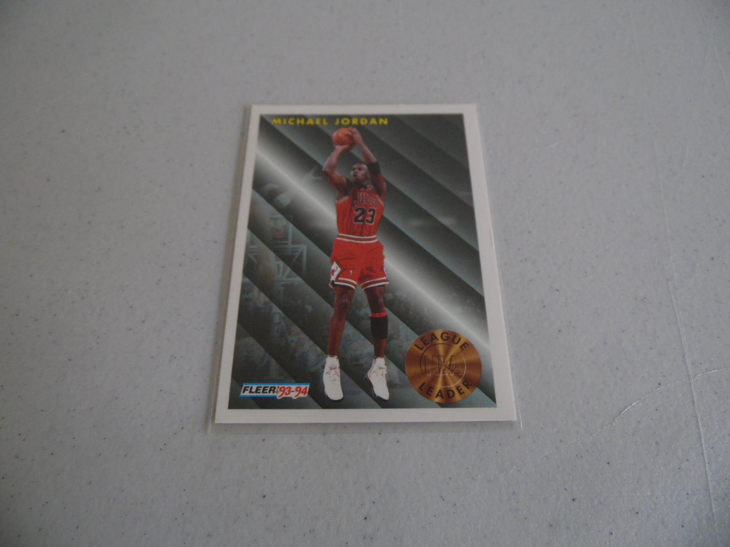 Vintage 1993-94 Michael Jordan Fleer League Leader Sports Card