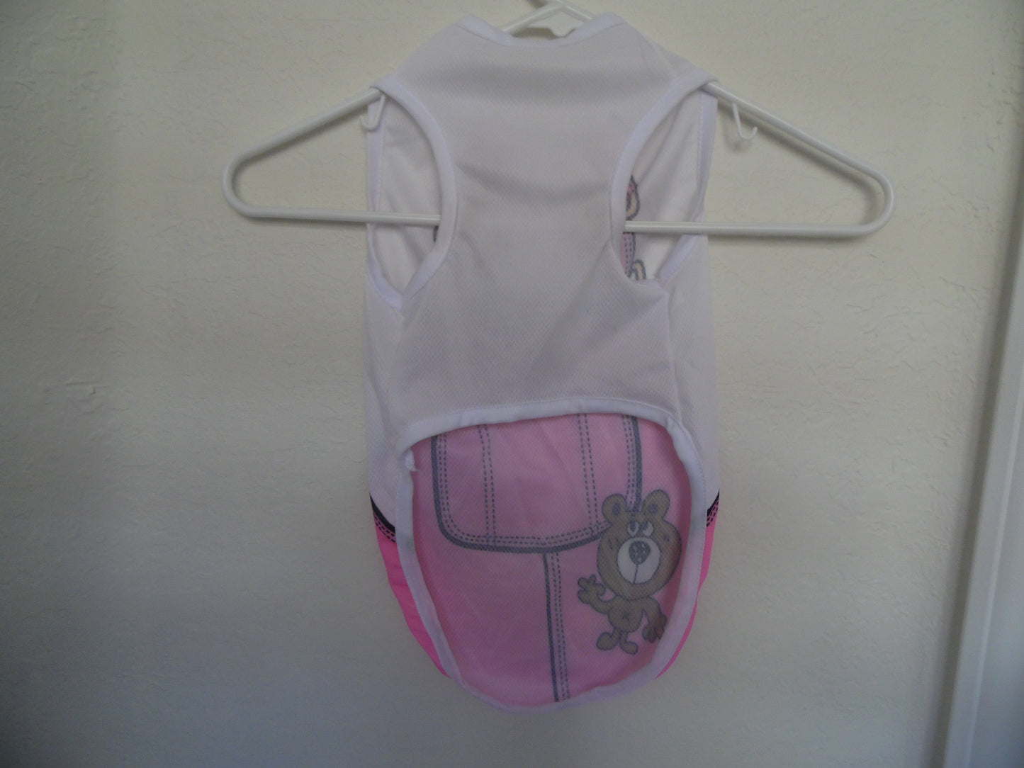 Pink & White Shirt Dog Clothes for Small Dogs 2XL