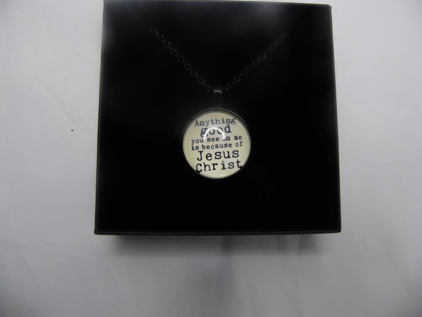 Blessed Adornments Jesus Christ Necklace with Inspirational Quote Perfect Christian Jewelry Gift