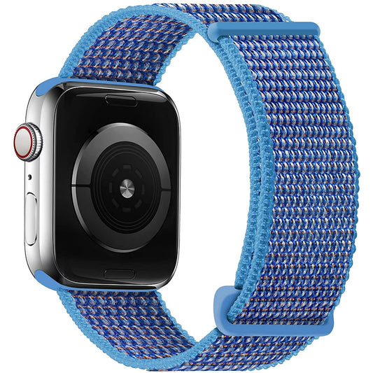 Tahoe Blue Elastic Compatible with Apple Watches 38-40-44mm Replacement Knit Band (Pre-Owned)