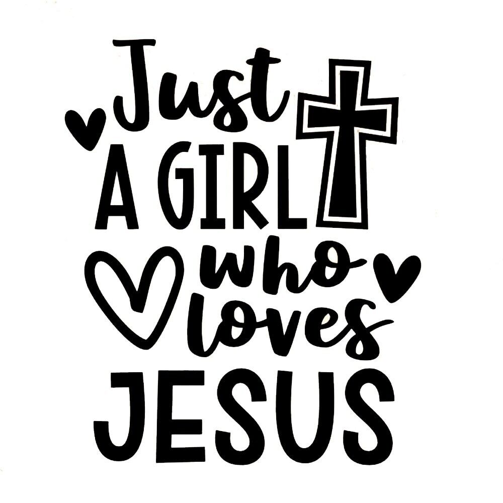 Faithful Road Companion Just A Girl Who Loves Jesus Sticker