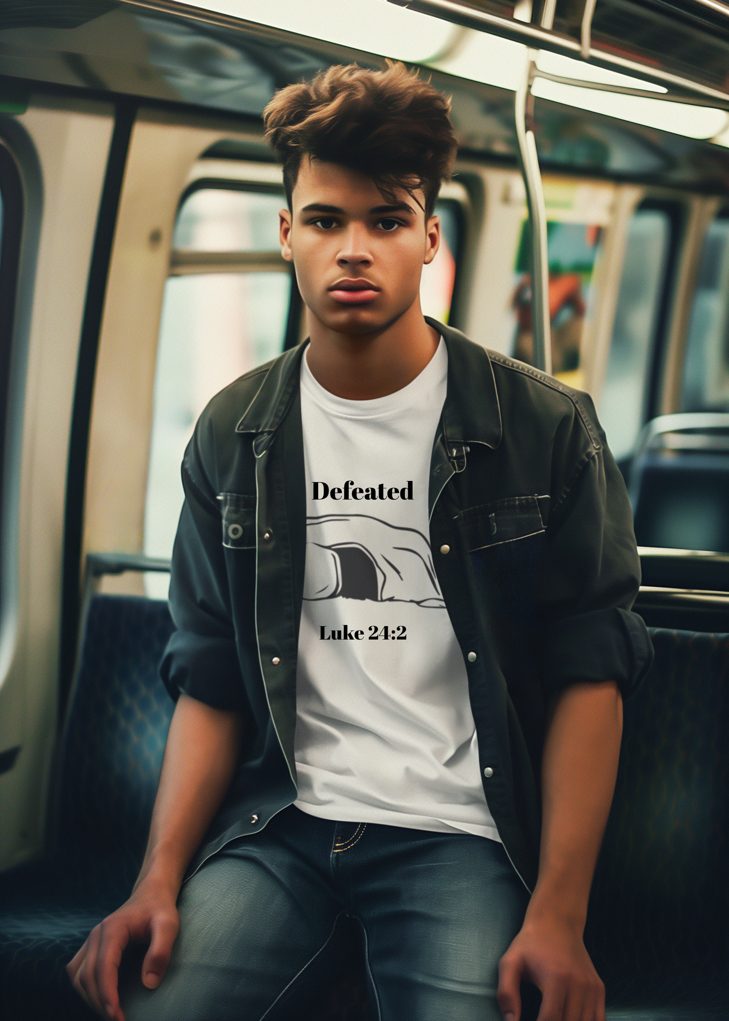 He Is Risen: Luke 24:2 Unisex Softstyle T-Shirt