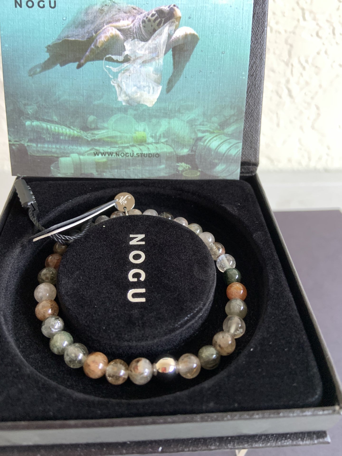 NOGU Chestnut Quartz Gemstone Bead Bracelet