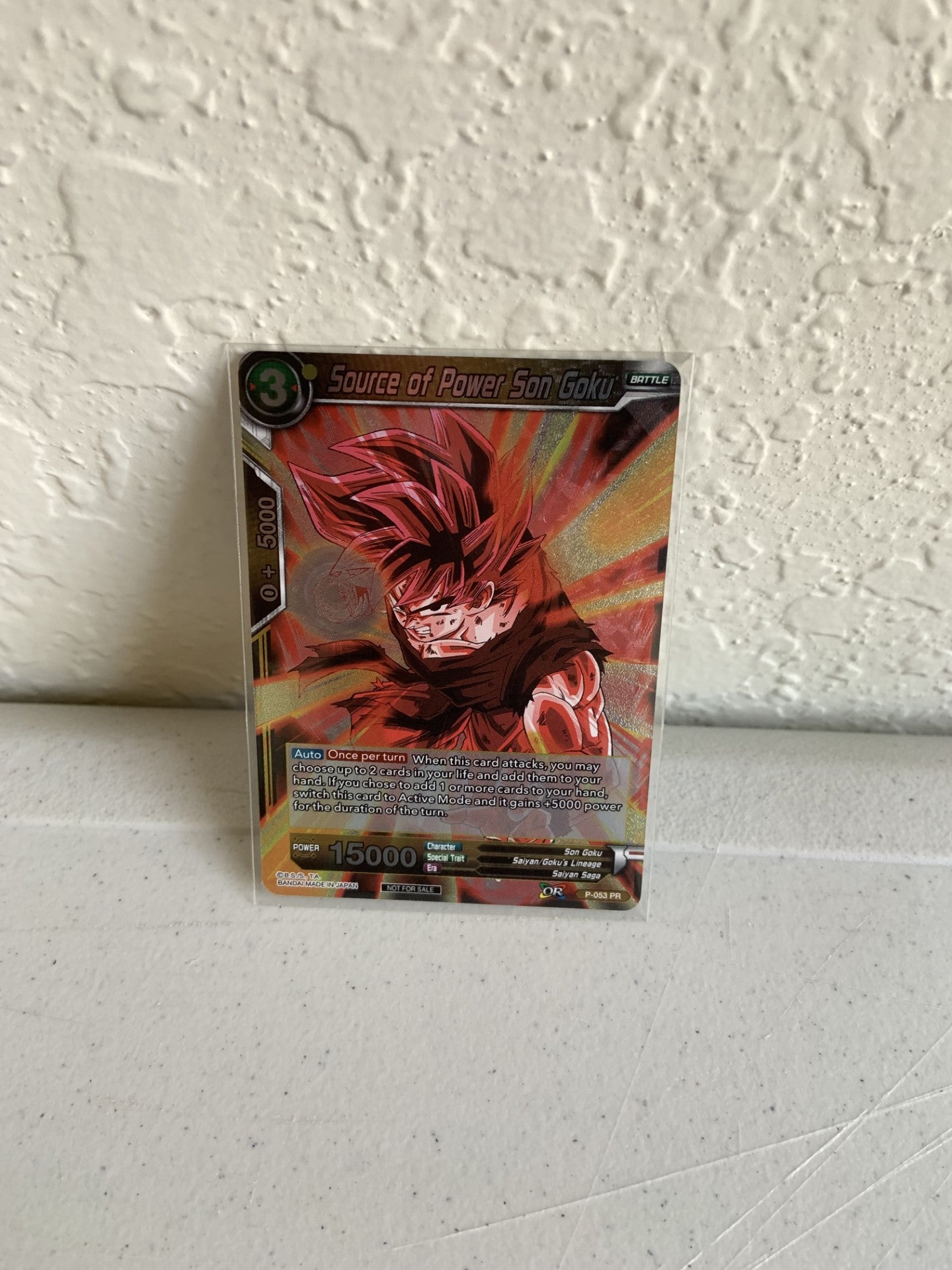 World Martial Arts Tournament 2018 Single Card Source of Power Son Goku Foil