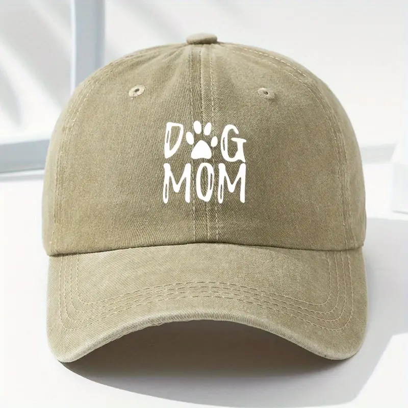 Sporty Chic: Dog Mom Polyester Baseball Cap - Perfect Gift!