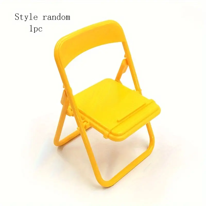 4 Pcs Charming Mini Chair Phone Stand: A Quirky Desktop Decor Piece and Handy Mobile Phone Holder