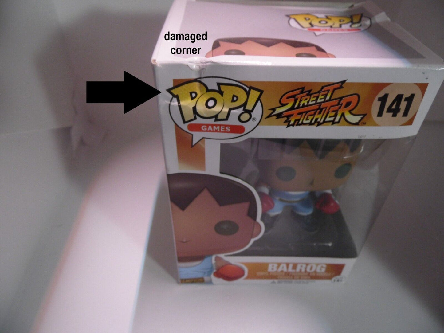 Funko Pop! Street Fighter Balrog #141 Damaged Box