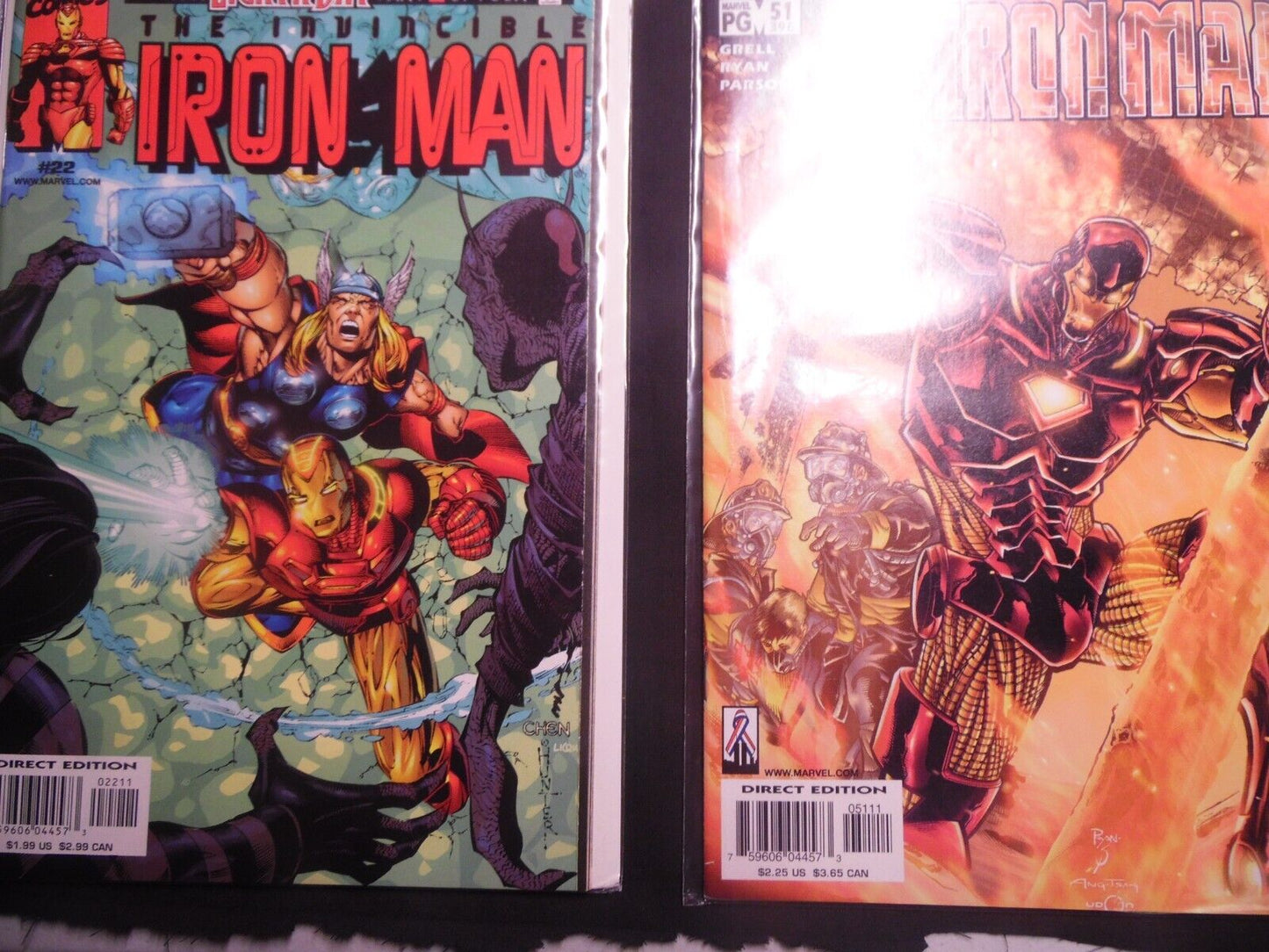 The Invincible Iron Man Comic Book Lot of (5) 1998 3rd Lot of 5 #10,22,25,44,51