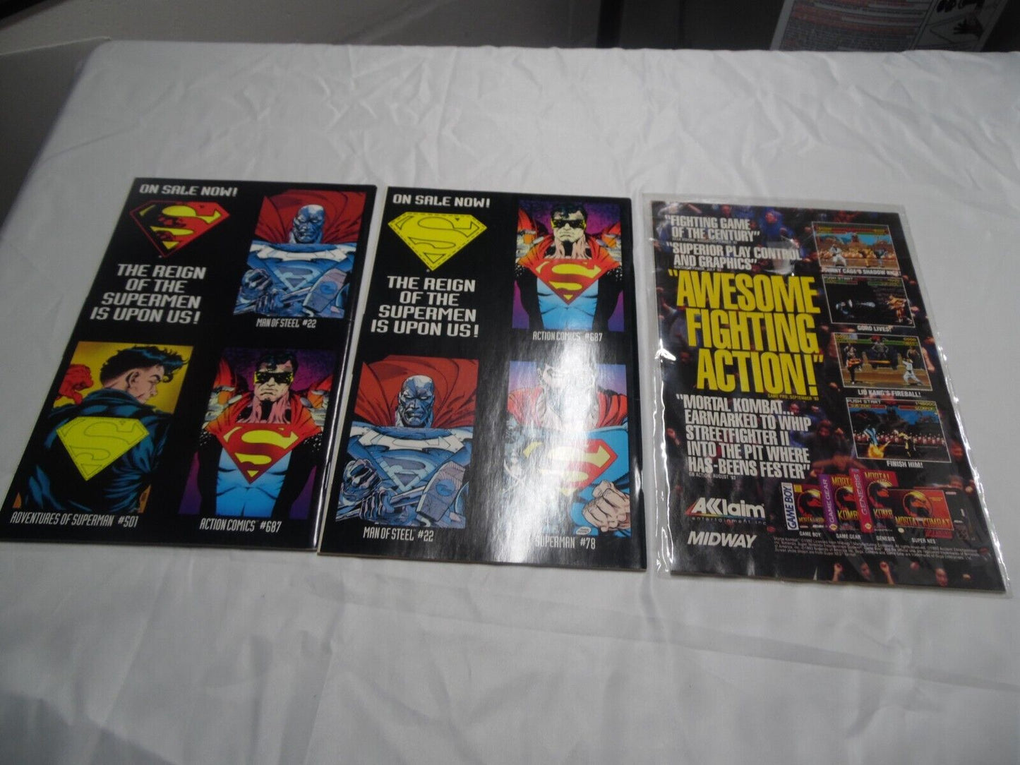 Lot of 3 Comic Books - DC Reign Of The Supermen & The Adventures of Superman