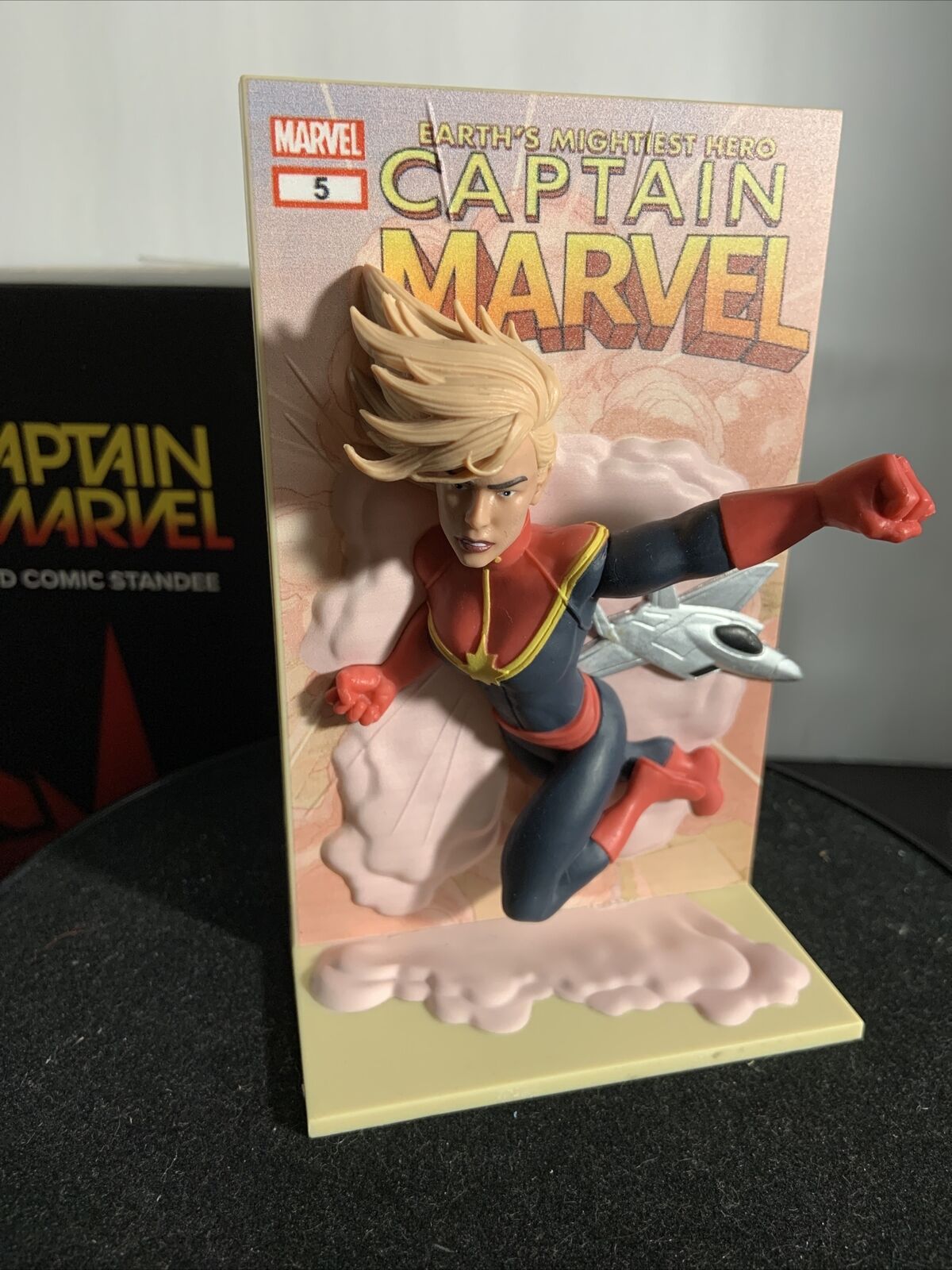 NIB Captain Marvel Collectible Figure #5- 3D Comic Standee - Lootcrate