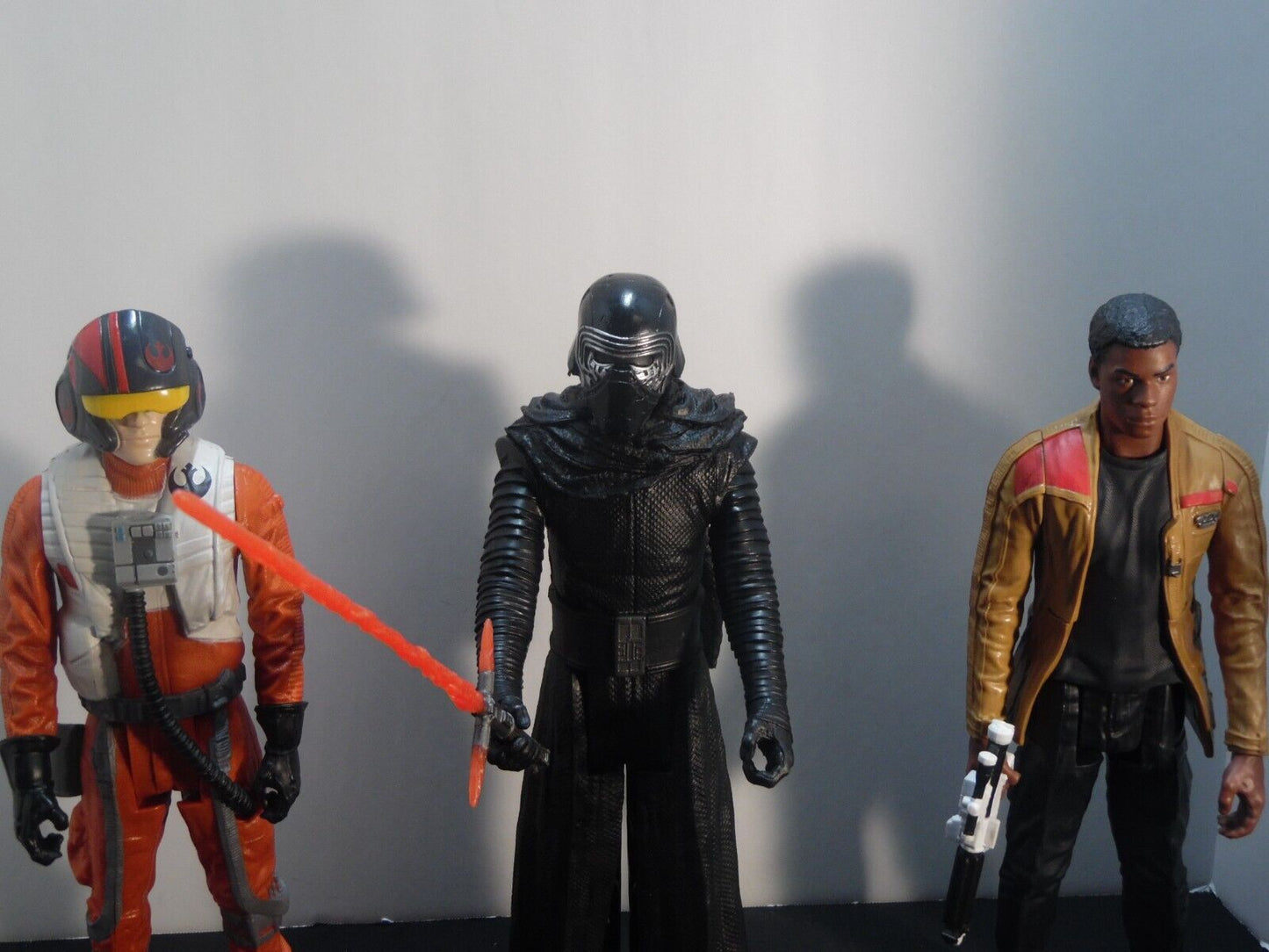The Force Awaken Lot of 3 Loose Figures Finn, Poe Darth Vander 12"