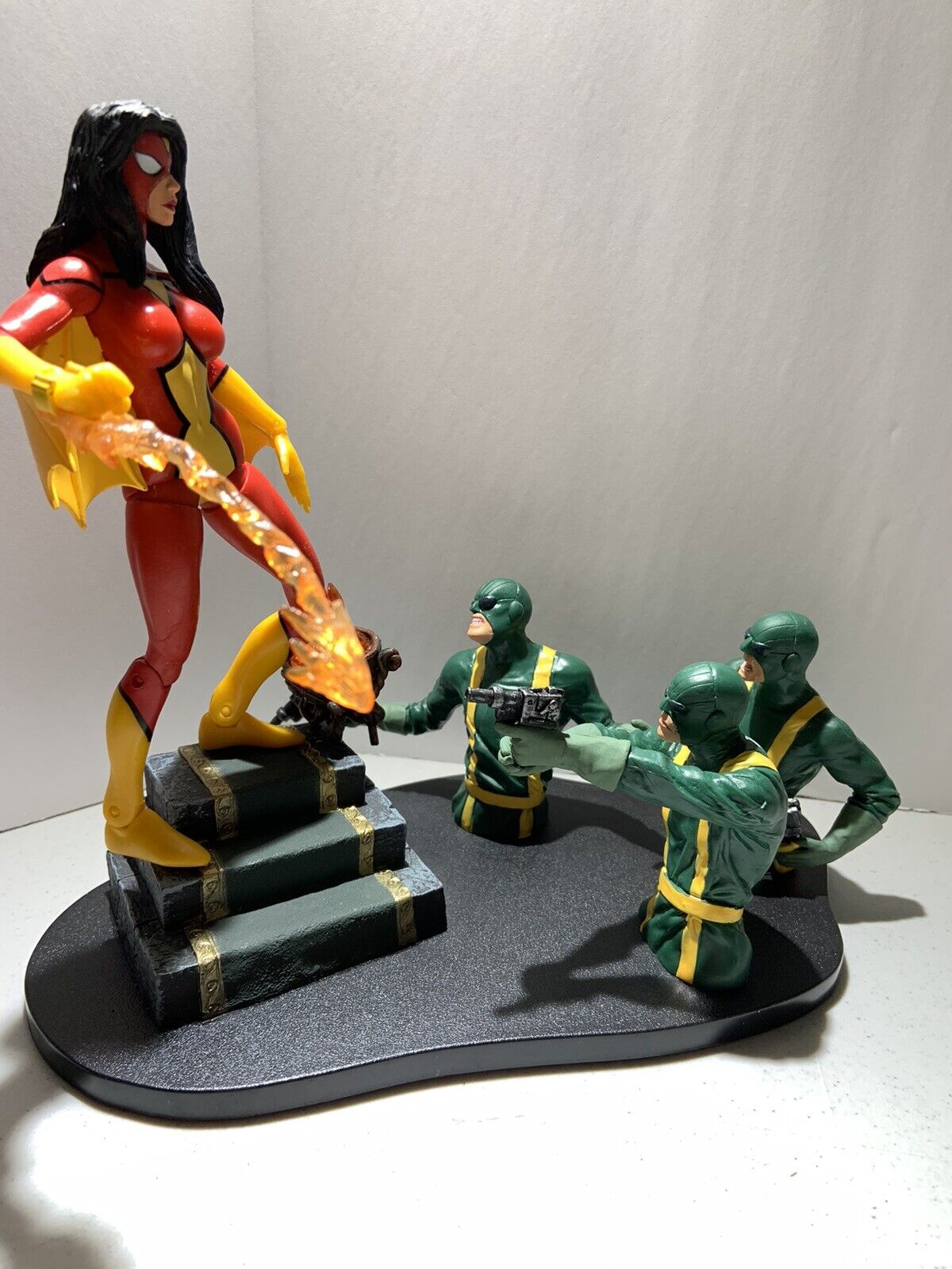 Marvel Select: Spider-Woman Action Figure Loose With Hydra Agents
