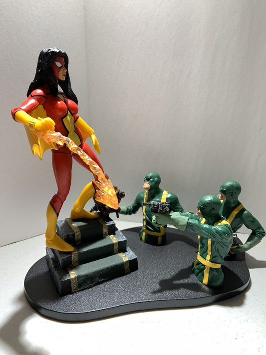Marvel Select: Spider-Woman Action Figure Loose With Hydra Agents